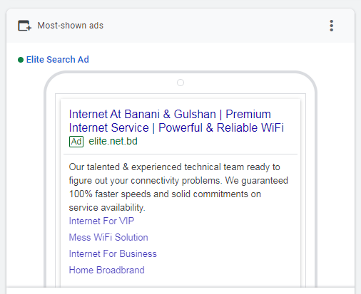 Google Ads screenshot